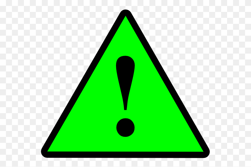 567x501 Green Black Warning 1, Triangle, Symbol HD PNG Download