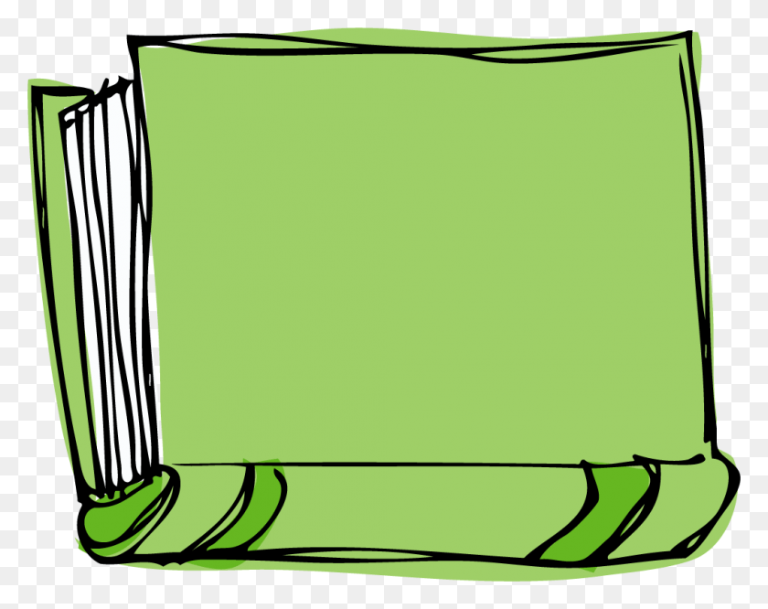 1016x790 Зеленая Книга Клипарт Баннер Черно-Белое Изображение Tapa De Libro Dibujo, Свиток, Графика Hd Png Скачать