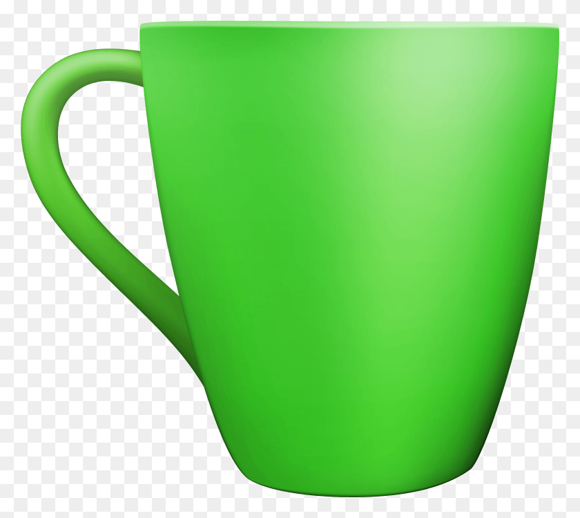 7925x7006 Green Ceramic Mug Clip Art HD PNG Download
