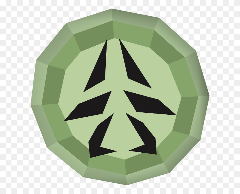 628x620 Green Charm Emblem, Crystal, Recycling Symbol, Symbol HD PNG Download