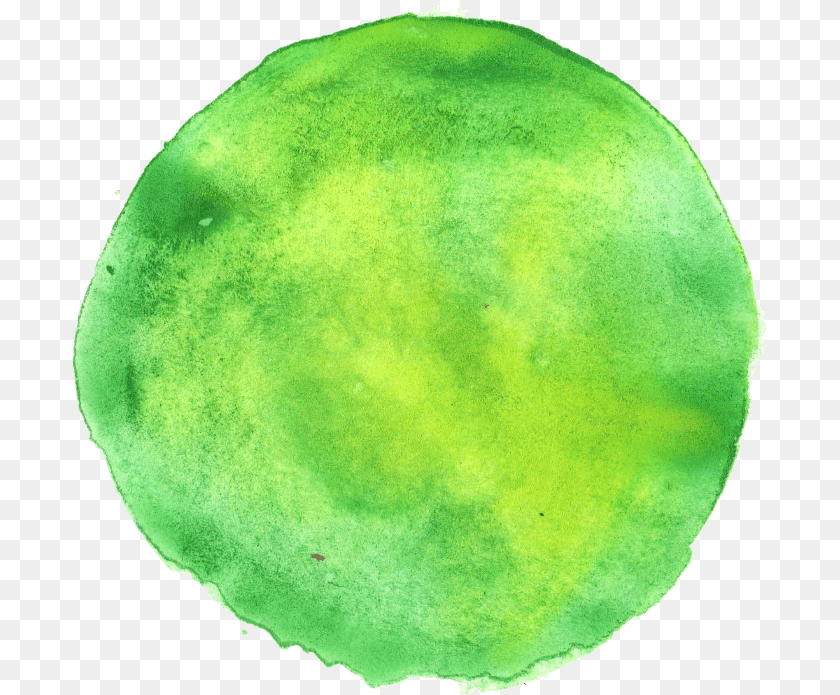 Green Circle Green Watercolour Circle, Plant, Leaf, Accessories, Gemstone PNG