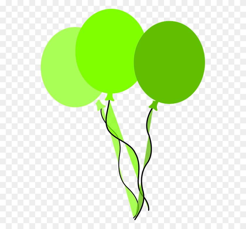 561x720 Зеленый Клипарт Воздушный Шар Воздушные Шары Картинки Зеленый, Шар, Растение, Графика Hd Png Скачать