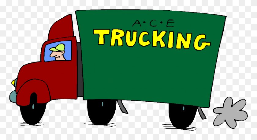 2488x1277 Green Clipart Semi Truck Truck Driver Clip Art, Word, Text, Logo HD PNG Download