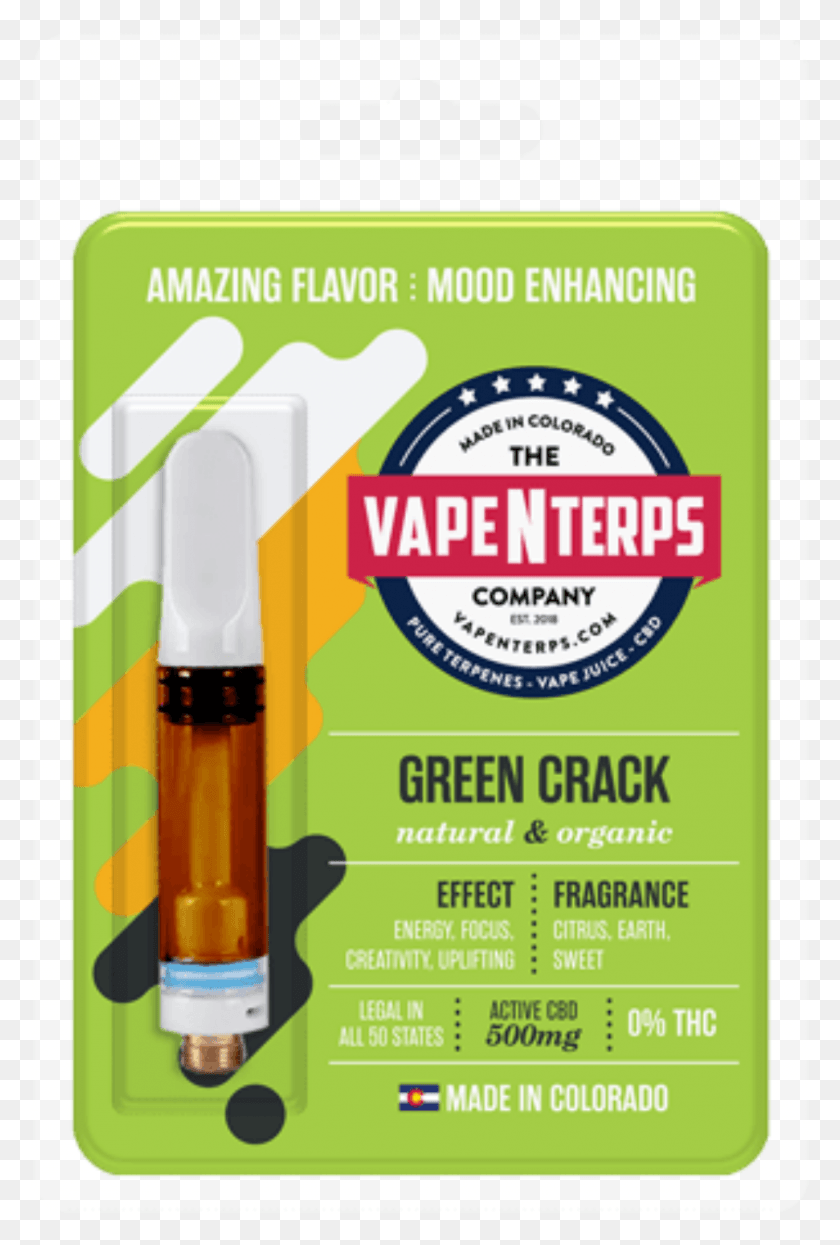 971x1476 Green Crack Cbd Vape Cartridge By Vapenterps Colorado Cbd Thc Vape Carts, Poster, Advertisement, Light HD PNG Download