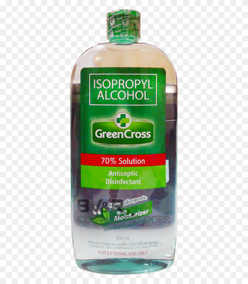 365x900 Green Cross Isopropyl Alcohol With Moisturizer 70 Carmine, Plant, Beer, Beverage HD PNG Download