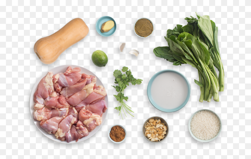 682x473 Green Curry Chicken Thai Green Curry Ingredients, Plant, Pork, Food HD PNG Download
