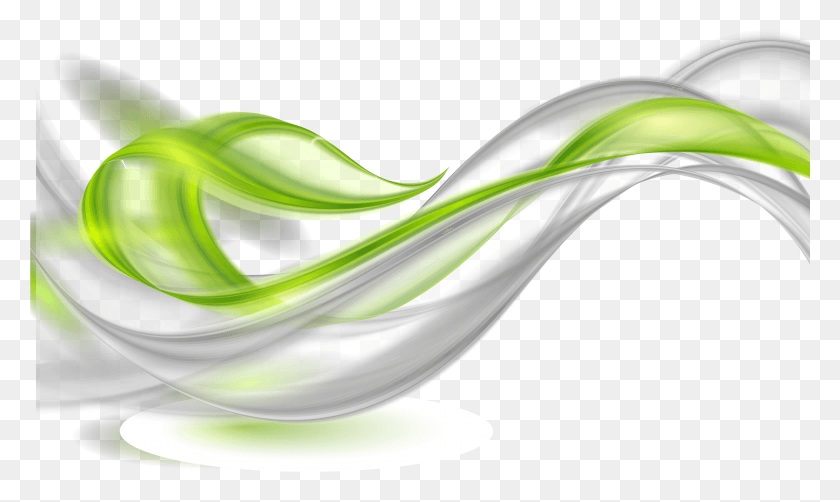 3126x1774 Зеленая Кривая Иллюстрация, Графика, Цветочный Дизайн Hd Png Скачать