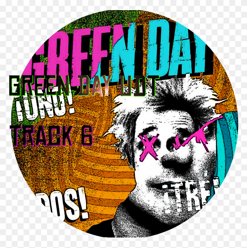1035x1041 Green Day Dos Album Cover, Person, Human, Disk HD PNG Download