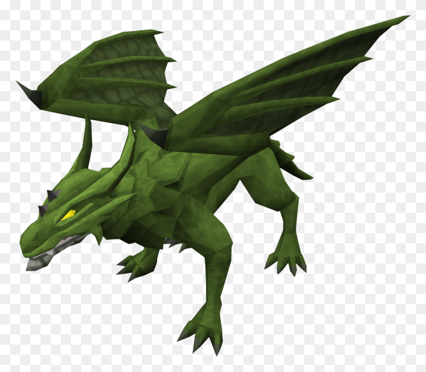 1006x870 Green Dragon HD PNG Download