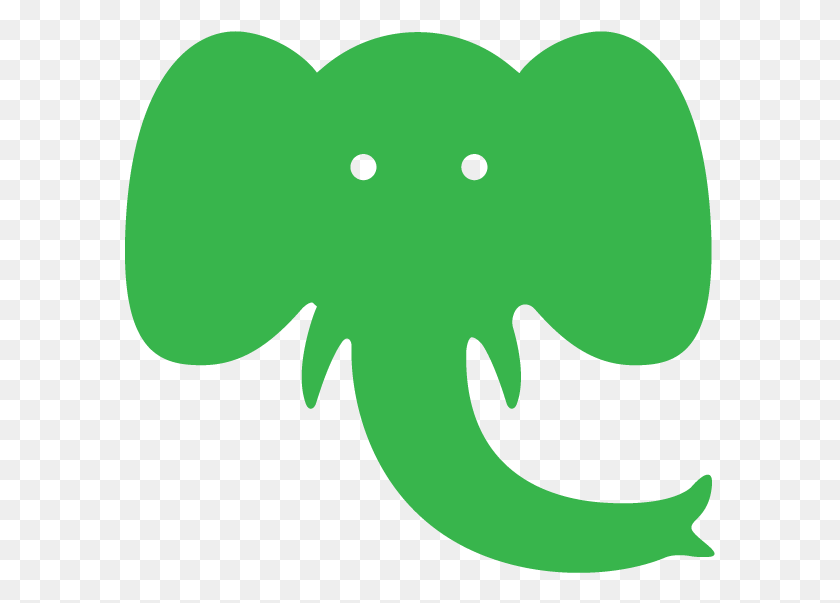 591x543 Зеленый Слон, Лист, Растение, Символ Hd Png Скачать