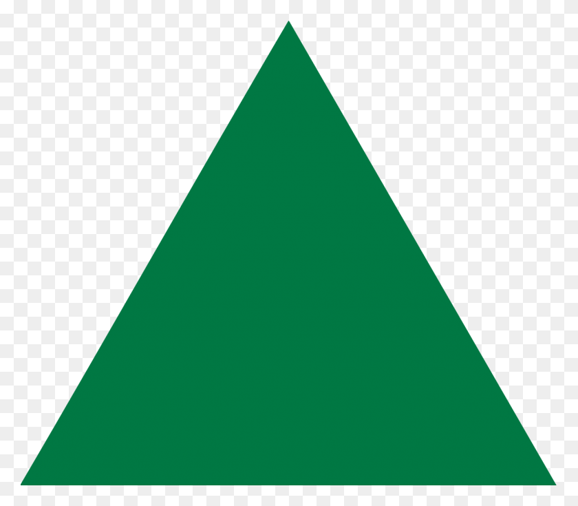 1182x1024 Green Equilateral Triangle Point Up Dark Green Green Triangle HD PNG Download