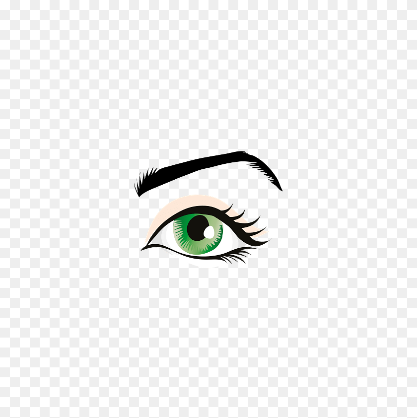 Green Eye Looking Straight Ahead, Art, Drawing, Graphics Clipart PNG