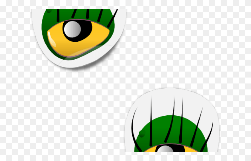 640x480 Green Eyes Clipart Googly Eye Cartoon Monster Eyes, Plant, Fruit, Food HD PNG Download