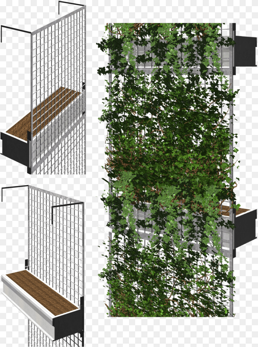 Green Facade, Architecture, Building, City, Potted Plant Sticker PNG