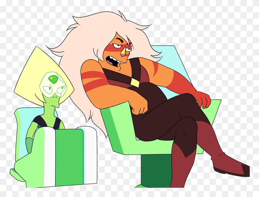 927x689 Green Fictional Character Human Behavior Cartoon Male Steven Universe Jasper Reference, Person, Book, Graphics HD PNG Download