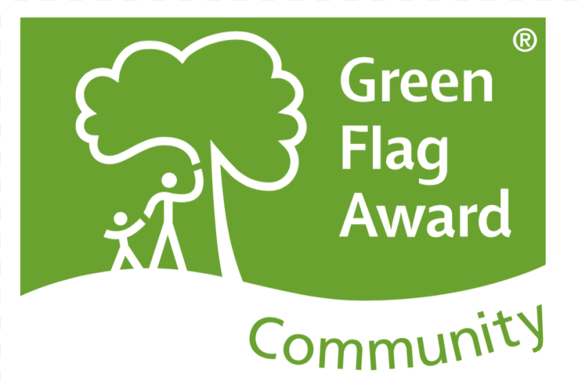 1000x660 Green Flag Community Award, Logo Sticker PNG