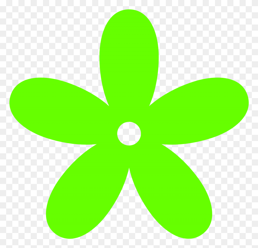 1950x1873 Green Flower Clip Art Pink Flower Clipart, Symbol, Pattern, Logo HD PNG Download
