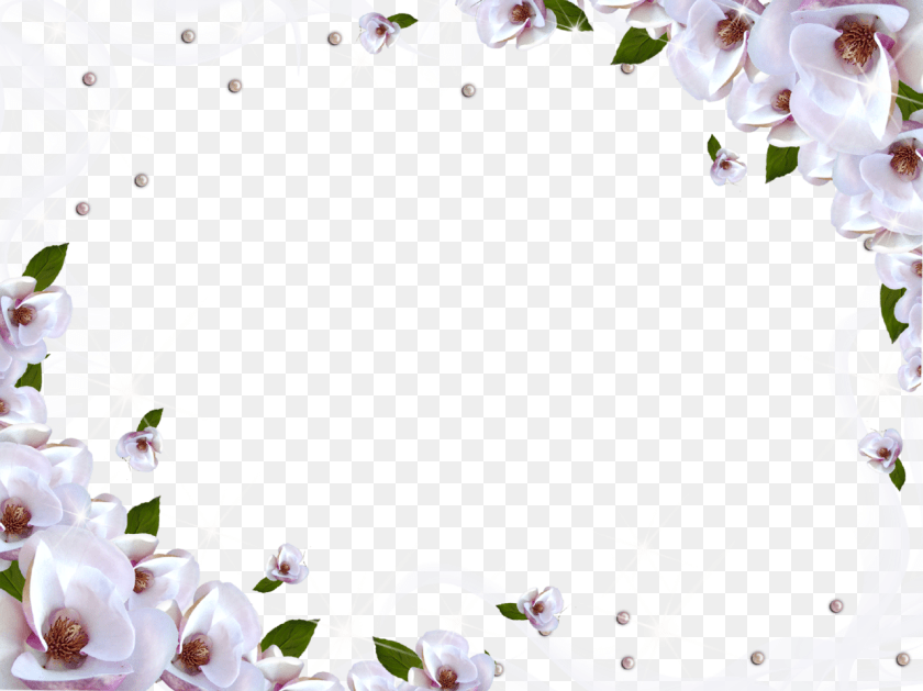 Green Flower Rings Wallpaper Border Flower Frame, Graphics, Art, Floral Design, Pattern Transparent PNG