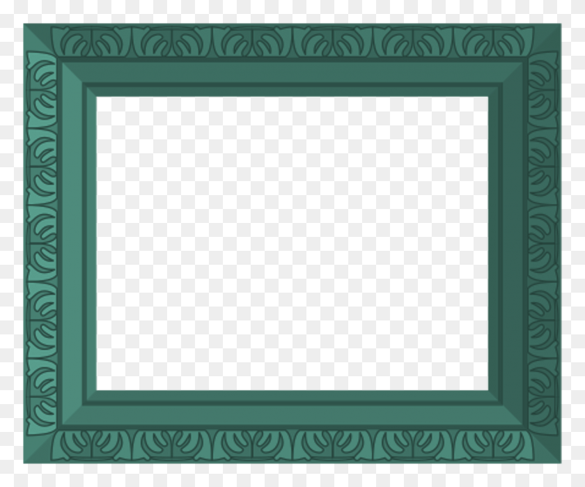 1280x1049 Green Frame Ornate Ornate Green Frame, Text, Screen, Electronics HD PNG Download