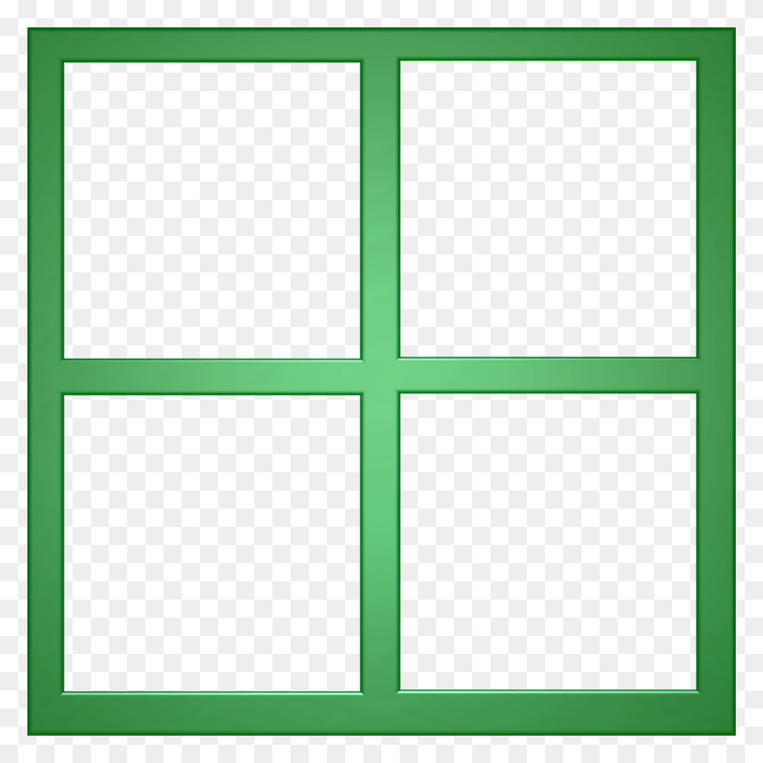 1280x1280 Green Frame Window Green Outline Border, Picture Window, Cross, Symbol HD PNG Download