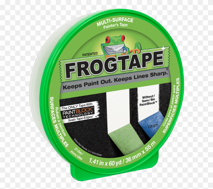 614x685 Green Frog Tape, Label, Text, Logo HD PNG Download