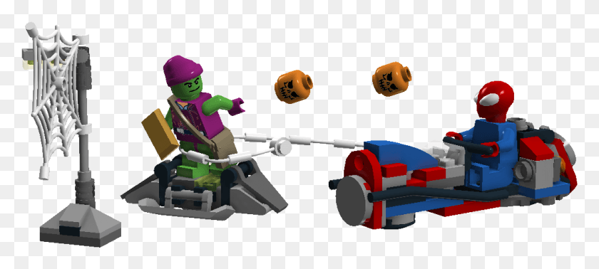 1059x433 Green Goblin39s Getaway Lego Green Goblin Sets, Toy, Person, Human HD PNG Download