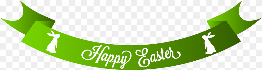 7893x2126 Green Happy Easter Banner Clip Art Image Banner Happy Easter Symbol Clipart PNG