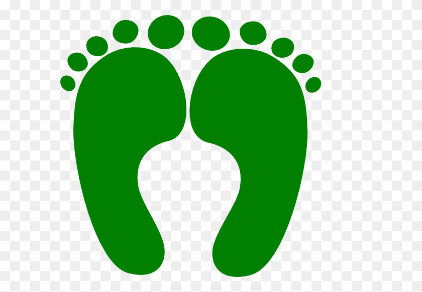 600x522 Green Happy Feet, Footprint HD PNG Download
