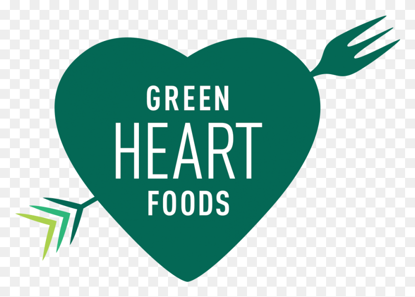 941x653 Green Heart Green At Heart Logo, Plectrum, Text HD PNG Download
