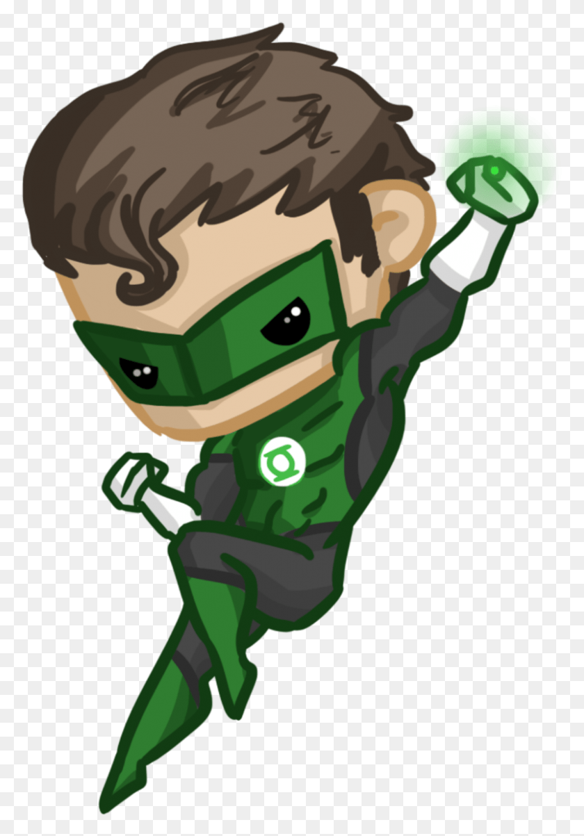 802x1176 Green Lantern Clip Art Medium Size Green Lantern Cartoon Cute, Plant, Person, Human HD PNG Download