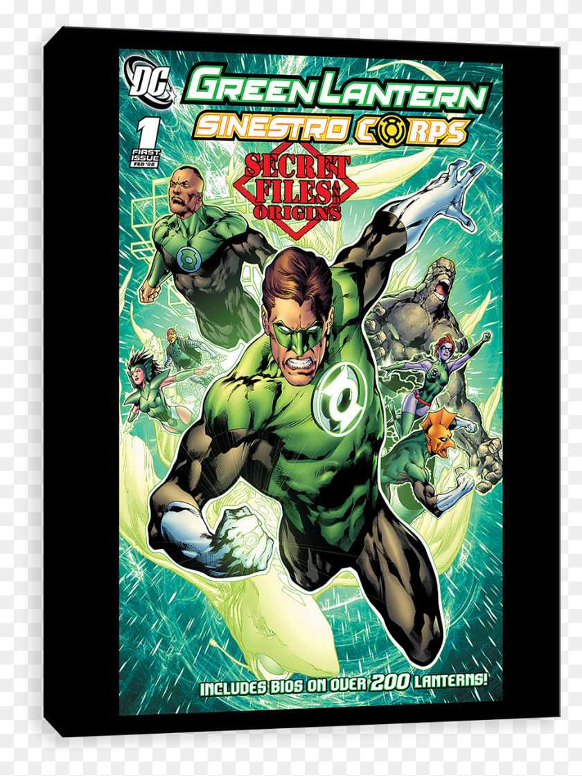 900x1225 Green Lantern Sinestro Corps Secret Files, Poster, Advertisement, Batman HD PNG Download