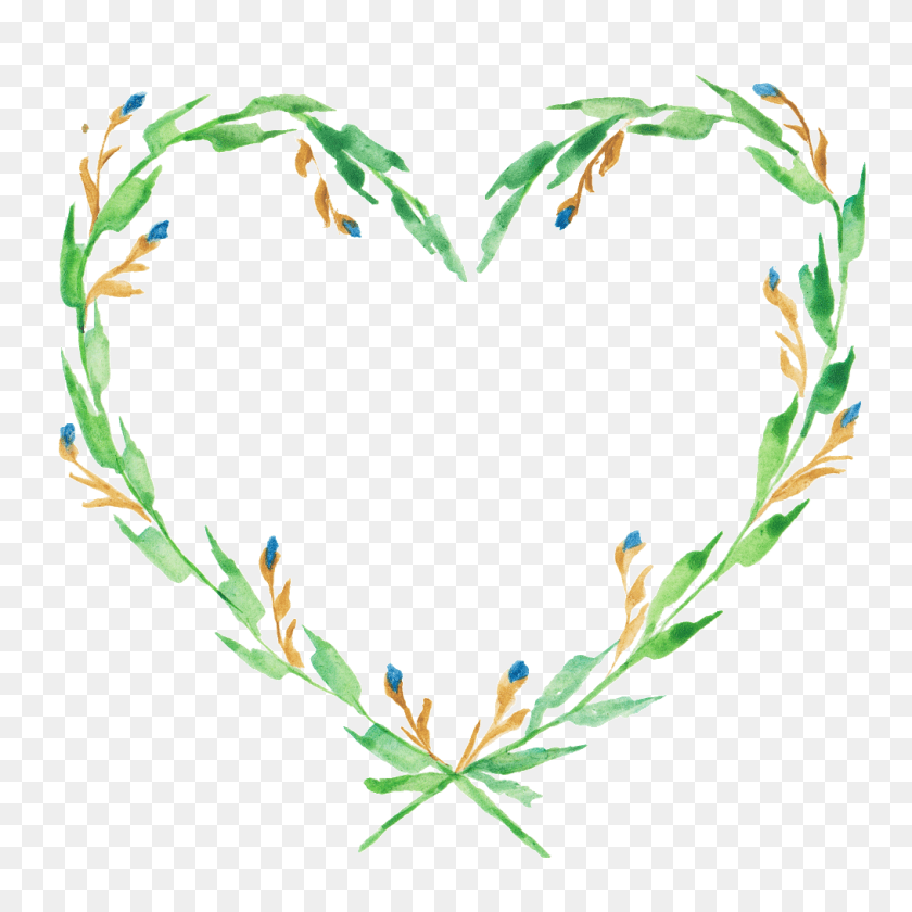 1014x1014 Green Leafy Wreath Of Transparent Love, Potted Plant, Plant, Vase HD PNG Download