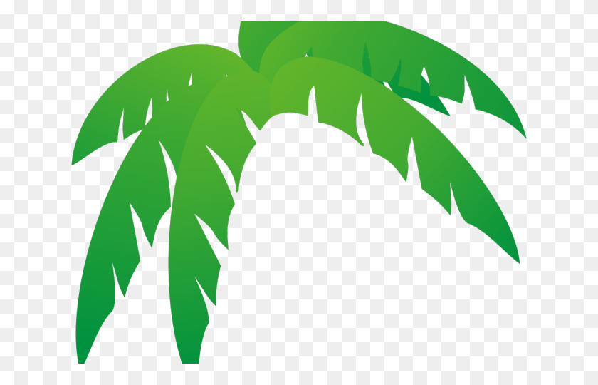 640x480 Green Leaves Clipart Jungle Leaf Palm Frond Palm Tree Leaf, Plant, Cat, Pet HD PNG Download