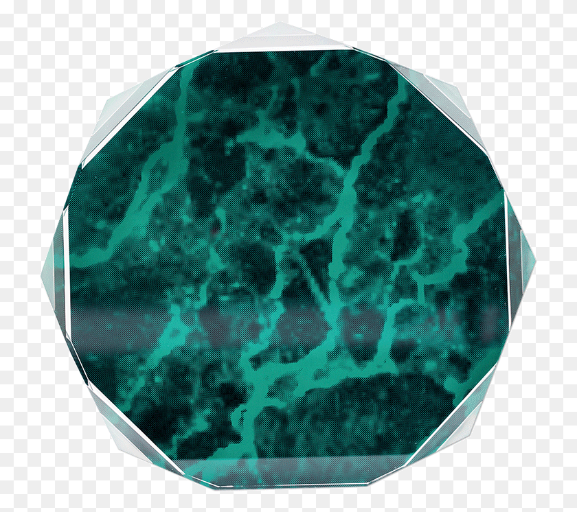 725x686 Зеленый Мрамор Восьмиугольник Акриловый Изумруд, Кристалл, Рентген, Компьютерное Сканирование Png Скачать