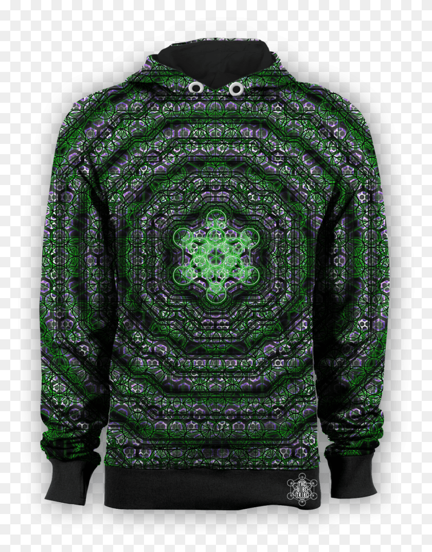 1025x1333 Green Metatron39s Cube, Clothing, Apparel, Sweater HD PNG Download