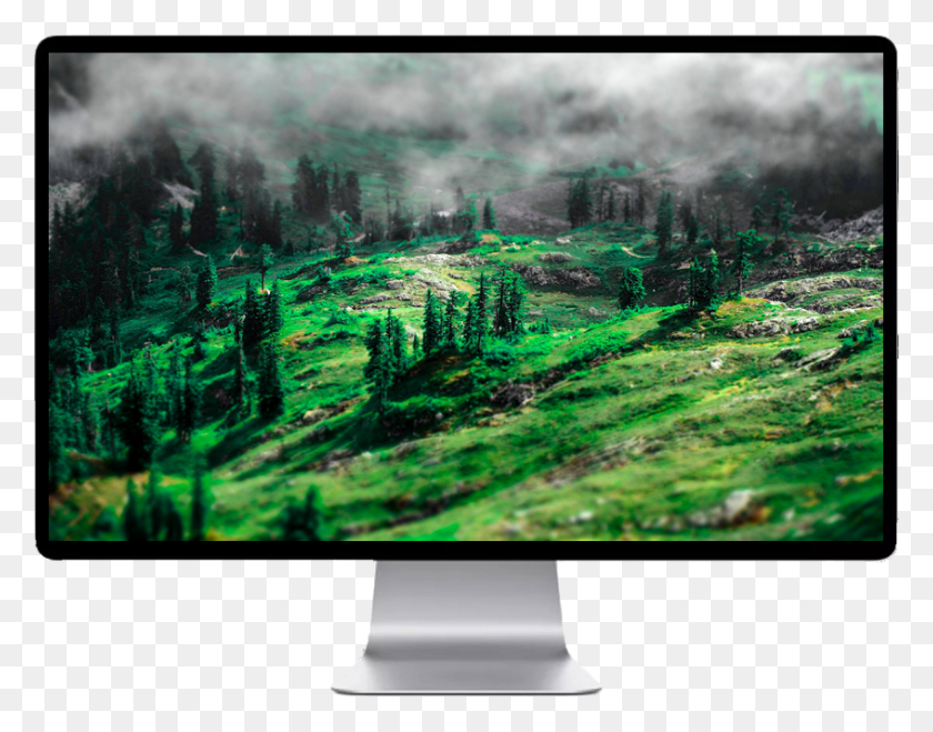 846x650 Green Mist Earth Nature Scorch, Monitor, Screen, Electronics HD PNG Download