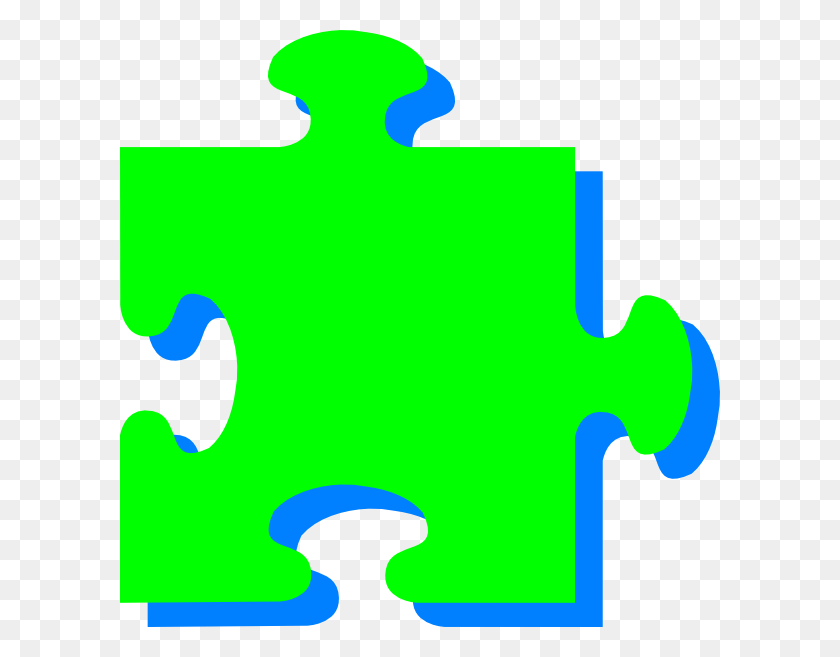 600x597 Green N Blue Puzzle Svg Clip Arts 600 X 597 Px, Jigsaw Puzzle, Game, Long Sleeve HD PNG Download