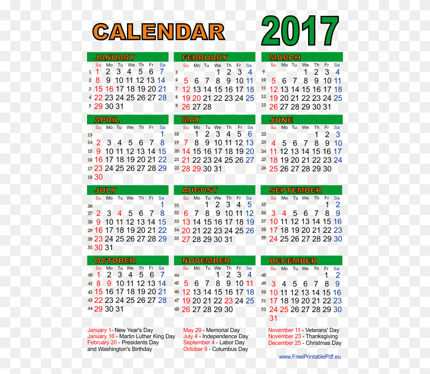 500x671 Green October 2017 Calendar 2017 South African Calendar Pdf, Text, Menu HD PNG Download