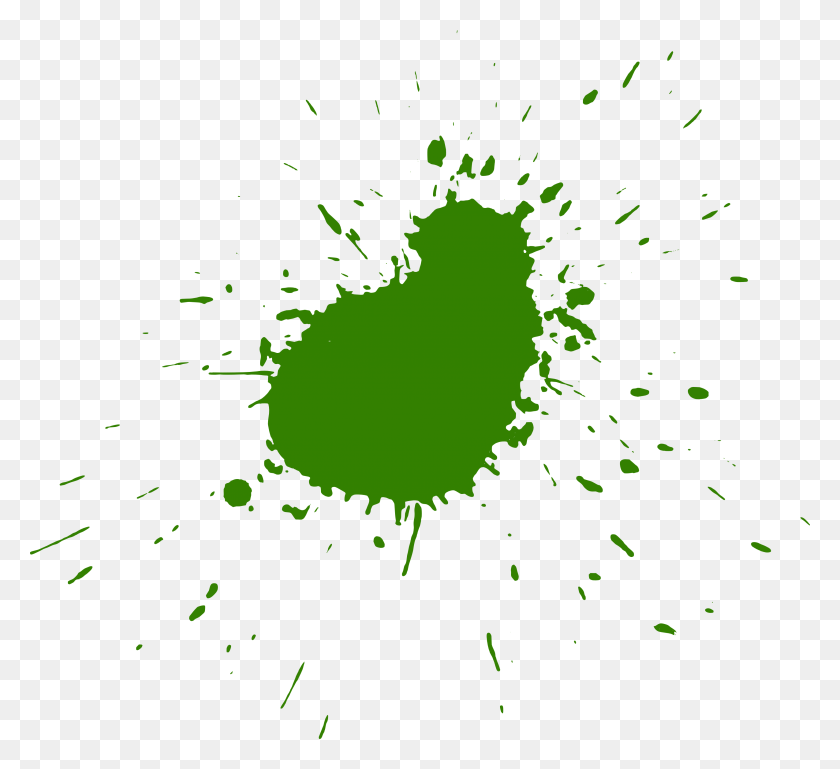 3329x3027 Green Paint Splatters Splash Paint Green, Stain, Bird, Animal HD PNG Download