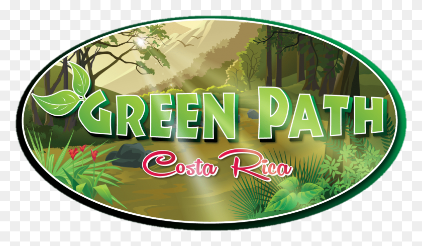 1395x768 Зеленый Путь Коста-Рика Графический Дизайн, Растительность, Растение, На Открытом Воздухе Hd Png Скачать