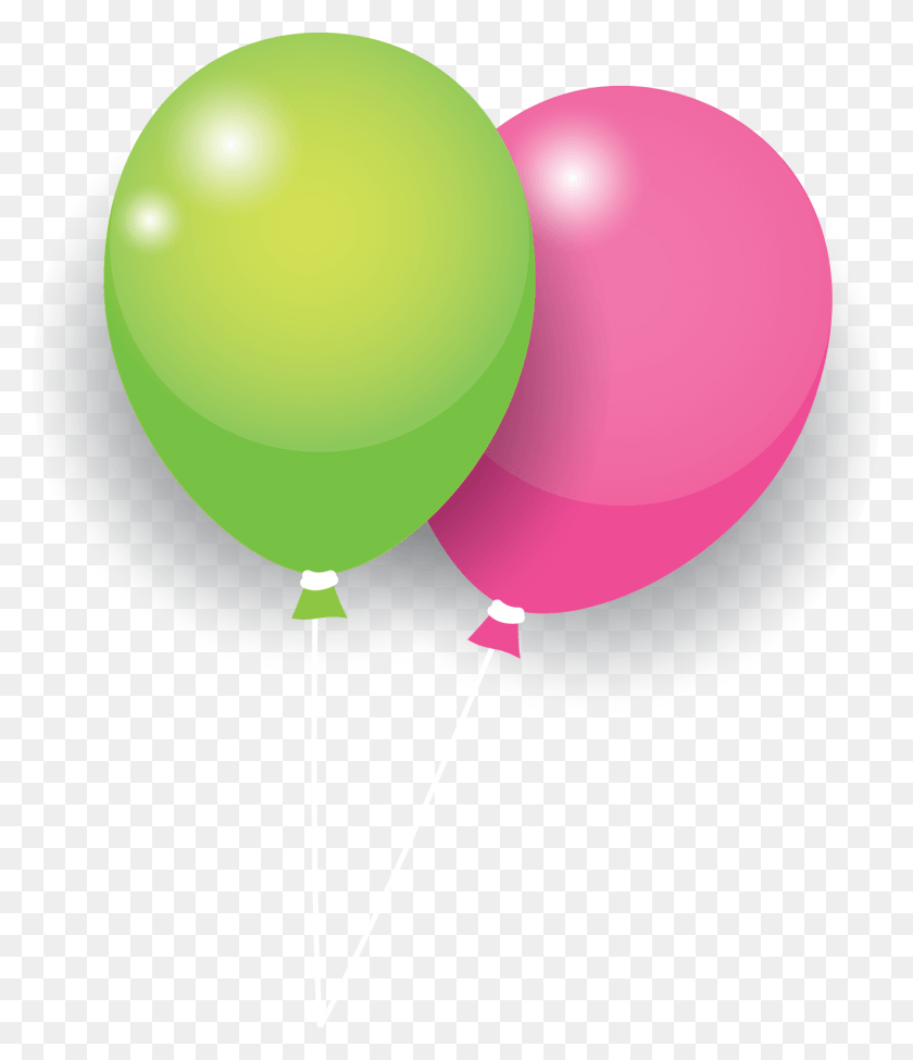 1322x1551 Green Pink Balloon Sphere, Ball HD PNG Download