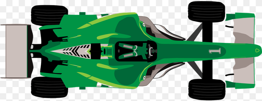 961x372 Green Racing Cliparts Race Car Top Down Clip Art, Grass, Lawn, Plant, Device PNG