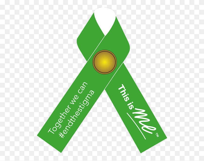 540x601 Green Ribbon Mental Health Awareness Week Ribbon, Text, Triangle, Plot HD PNG Download