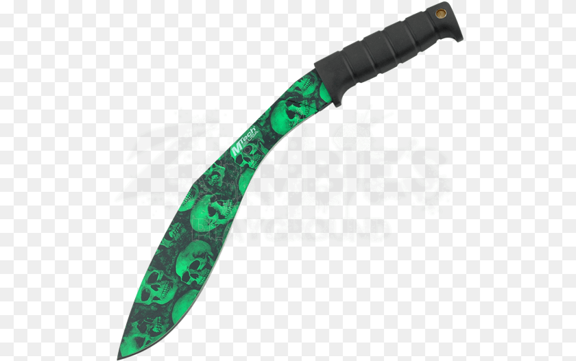 513x527 Green Skull Bladed Kukri Mt 20 20t M Tech Tactical I658w075 Fix, Blade, Dagger, Knife, Weapon Transparent PNG