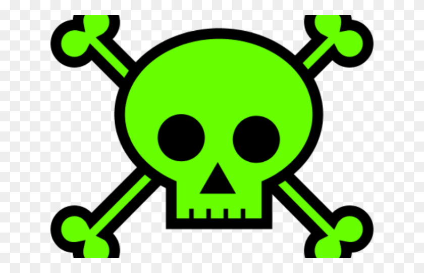 640x480 Green Skull Cliparts Draw Skull And Bones, Symbol, Parade, Logo HD PNG Download