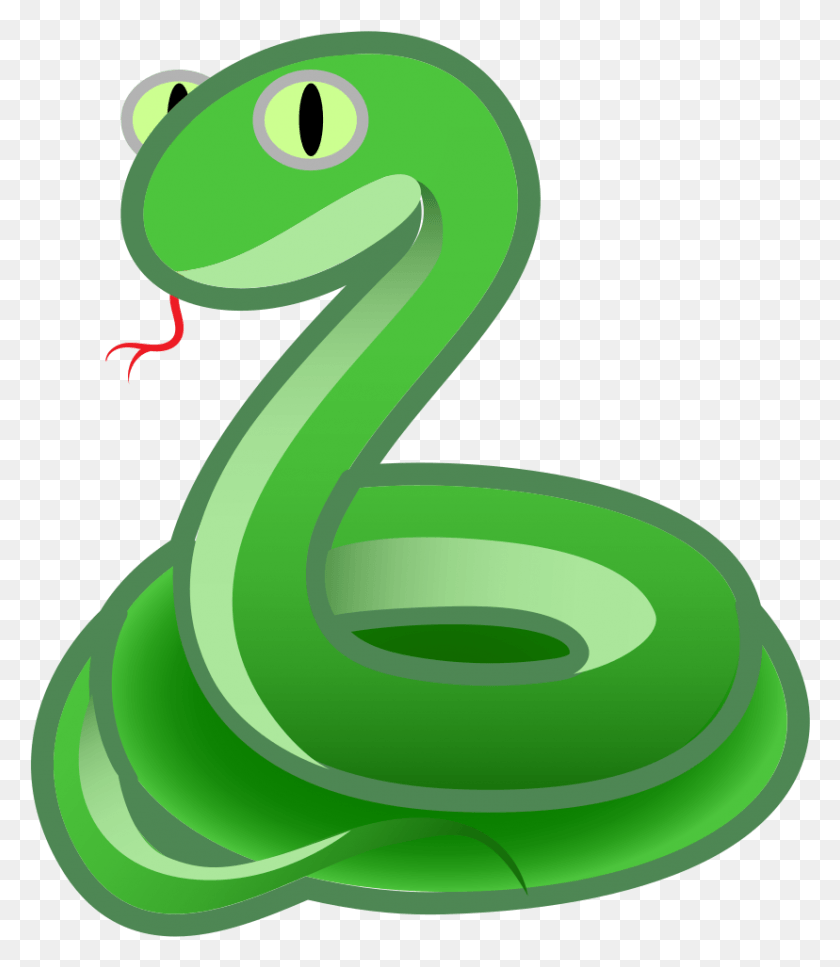 828x963 Green Snake Snake Ico, Number, Symbol, Text HD PNG Download