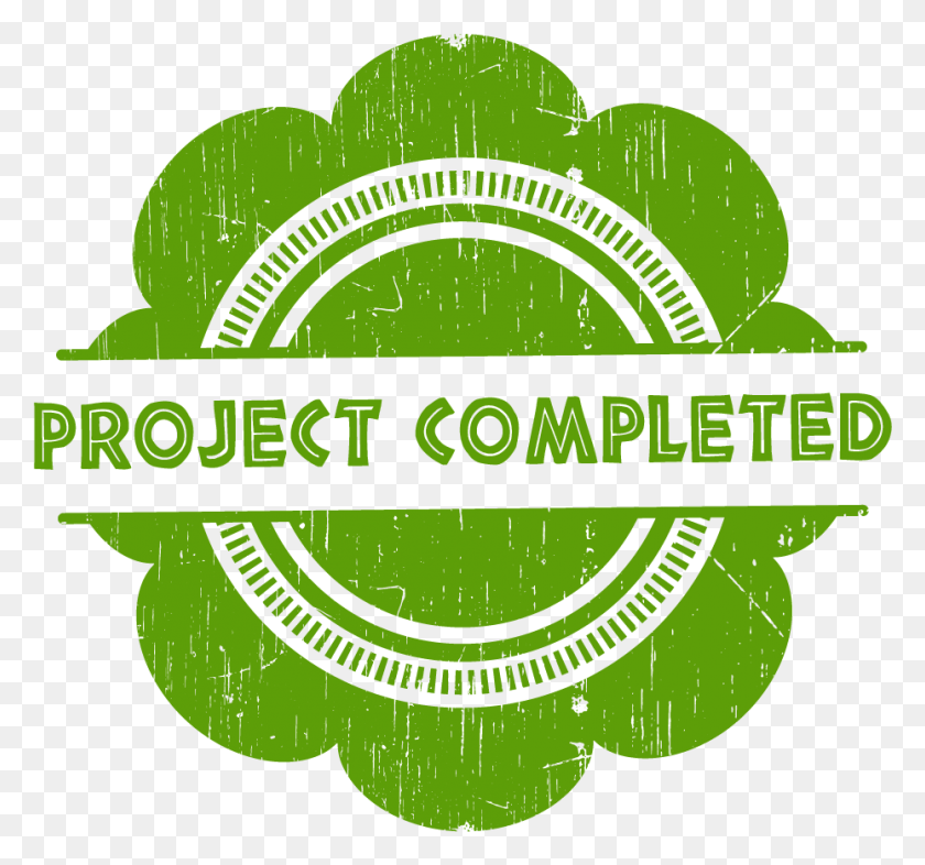 929x865 Green Stamp That Says Project Completed Welcome To My Profile Graphics, Logo, Symbol, Trademark HD PNG Download