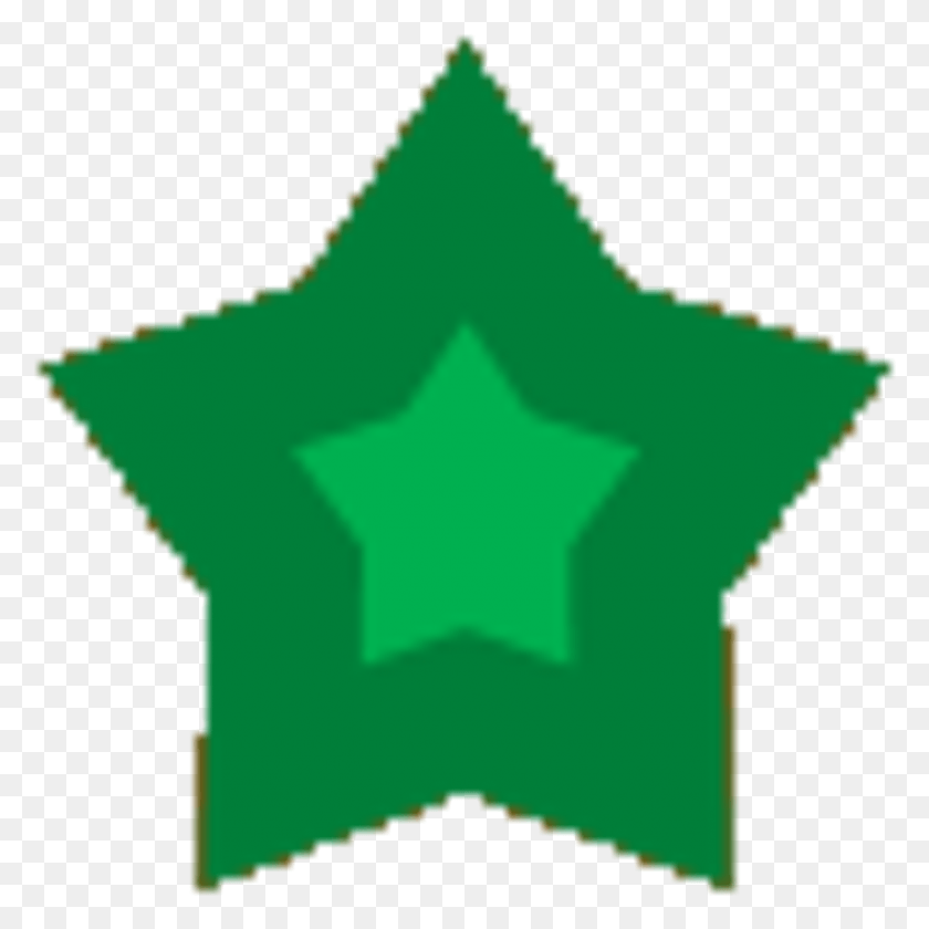 1224x1224 Green Star 4 H Emerald Star, Symbol, Star Symbol, Recycling Symbol HD PNG Download