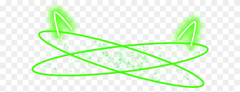Green Sticker Line Art, Light PNG