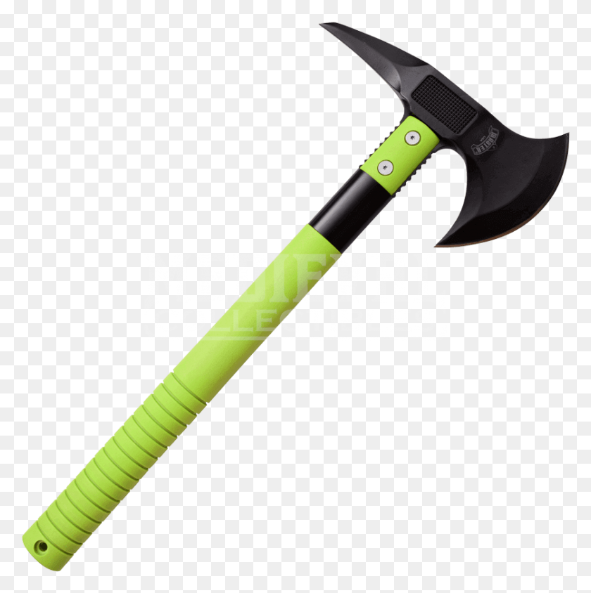 837x842 Green Tactical Battle Axe Cleaving Axe, Hammer, Tool, Electronics HD PNG Download